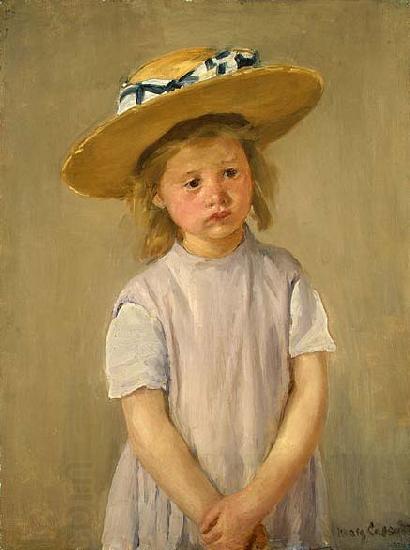 Mary Cassatt Child in a Straw Hat oil painting picture